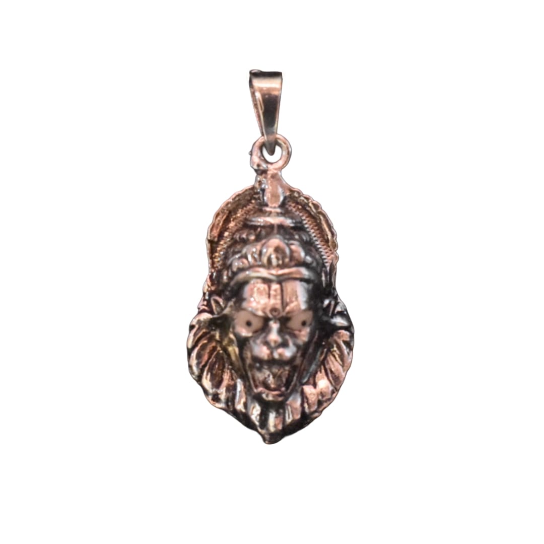 92.5 Silver Oxidized Narsimha Swami Locket