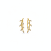925 Gold Plated Leaf Design Earcuffs Clean