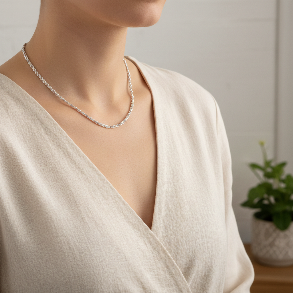 925 Silver Chain Lifestyle Image