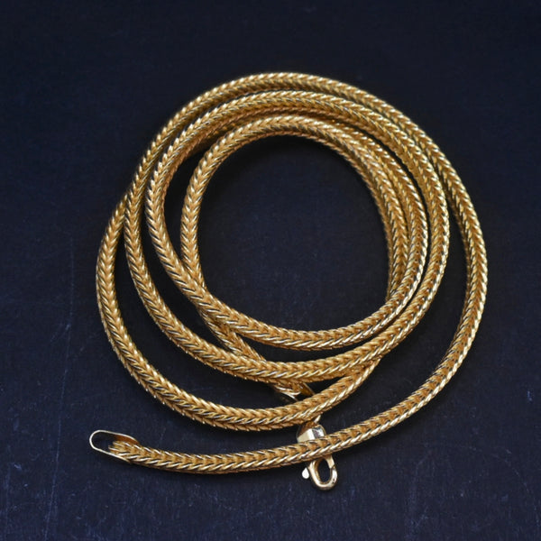 925 Hallmarked Silver 24K Gold Plated Thali Bottu Mangalsutra Chain - 24 Inches