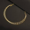 925 Silver Double Tone Gold Rhodium Blossom Kantey Necklace - Dual Finish Jewelry