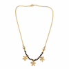 925 Silver Gold Plated Floral Necklace
