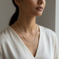 925 Sterling Silver Ball Chain Lifestyle Image