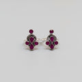 925 Sterling Silver Ruby Toe Rings