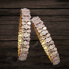 American Diamond Bangles - Diamond Replica 24K Gold Plated Set