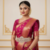 American Diamond Bridal Vaddanam - Pearl 24K Gold Diamond Finish Belt