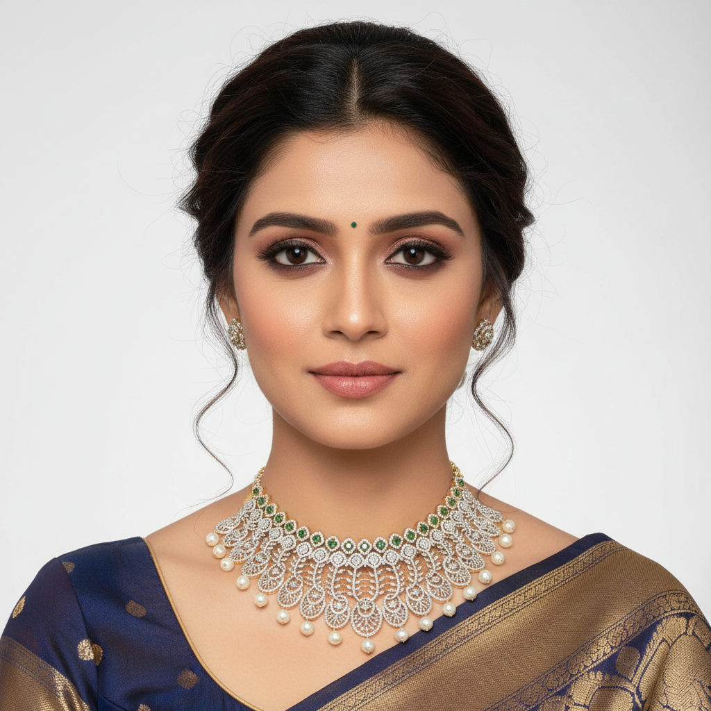 American Diamond Choker Set 