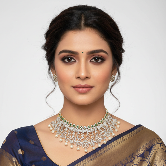 American Diamond Choker Set 