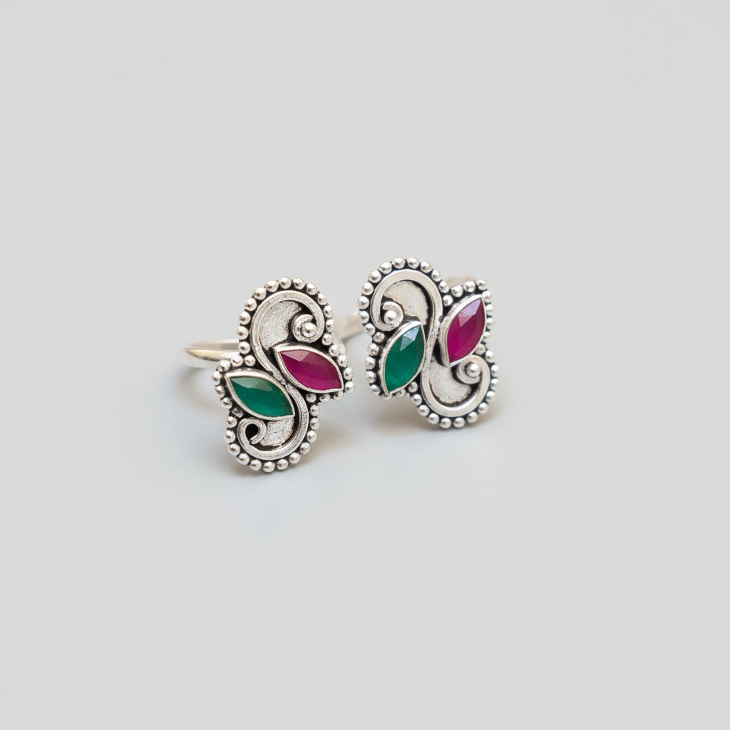  American Diamond Toe Rings 