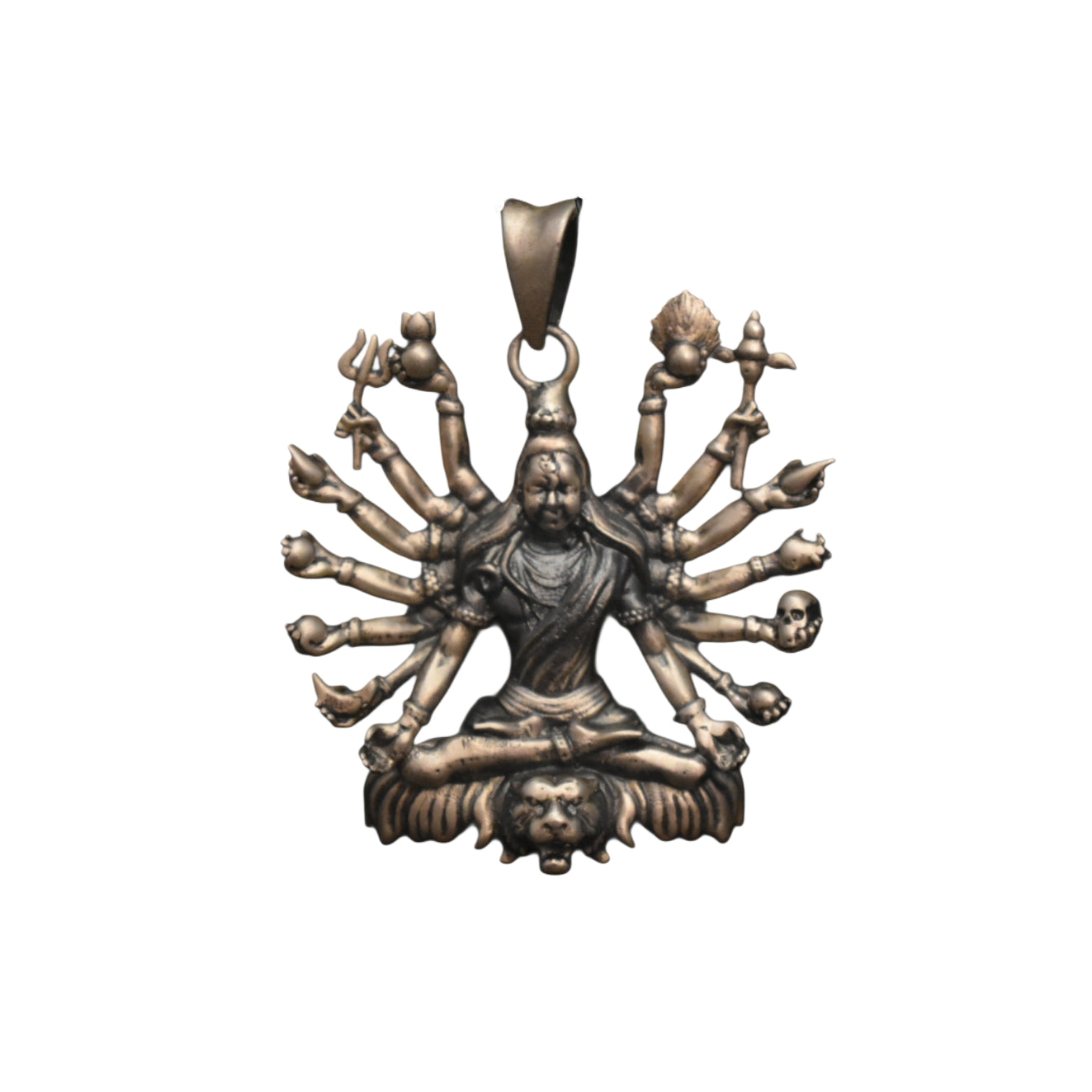 Antique 925 Sterling Hallmarked Shiv Yogi Locket for Men