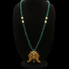 Antique Puligoru Locket with Emerald Beaded Necklace for Groom