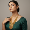 Antique Temple Laxmi Layered Necklace Set - Traditional Jewellery