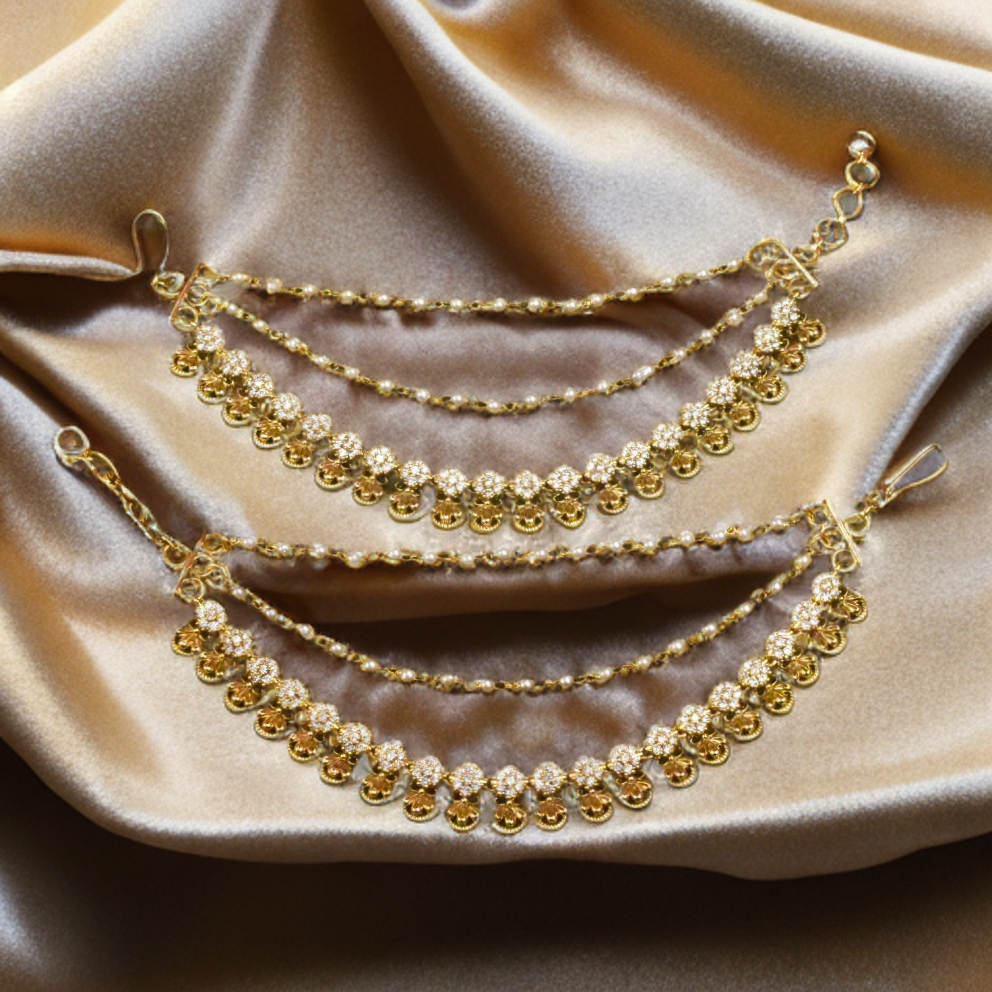 Antique Zircon Champaswarlu - Traditional Indian Jewelry