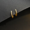 Asp 24 K Gold Plated Hoop Earrings