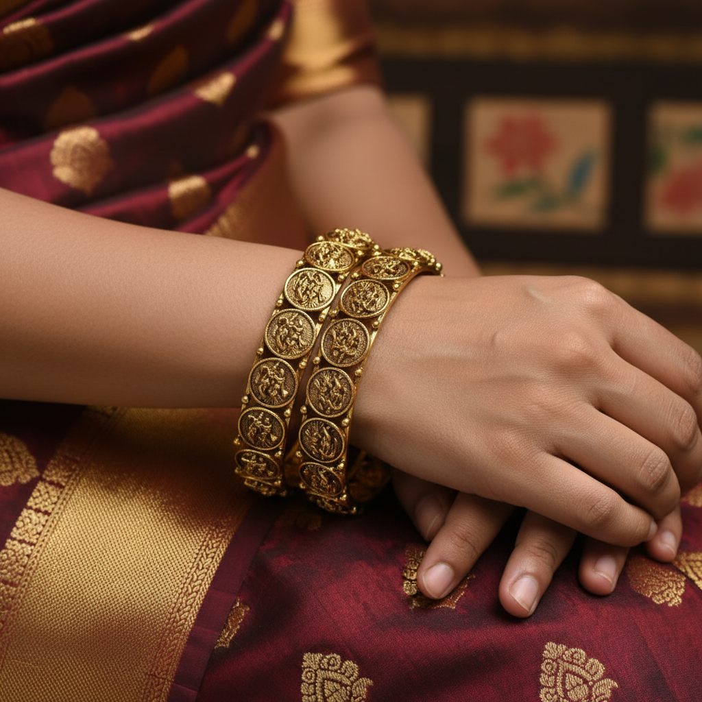 Asp Antique  Nakshi Radhakrishna Bangles