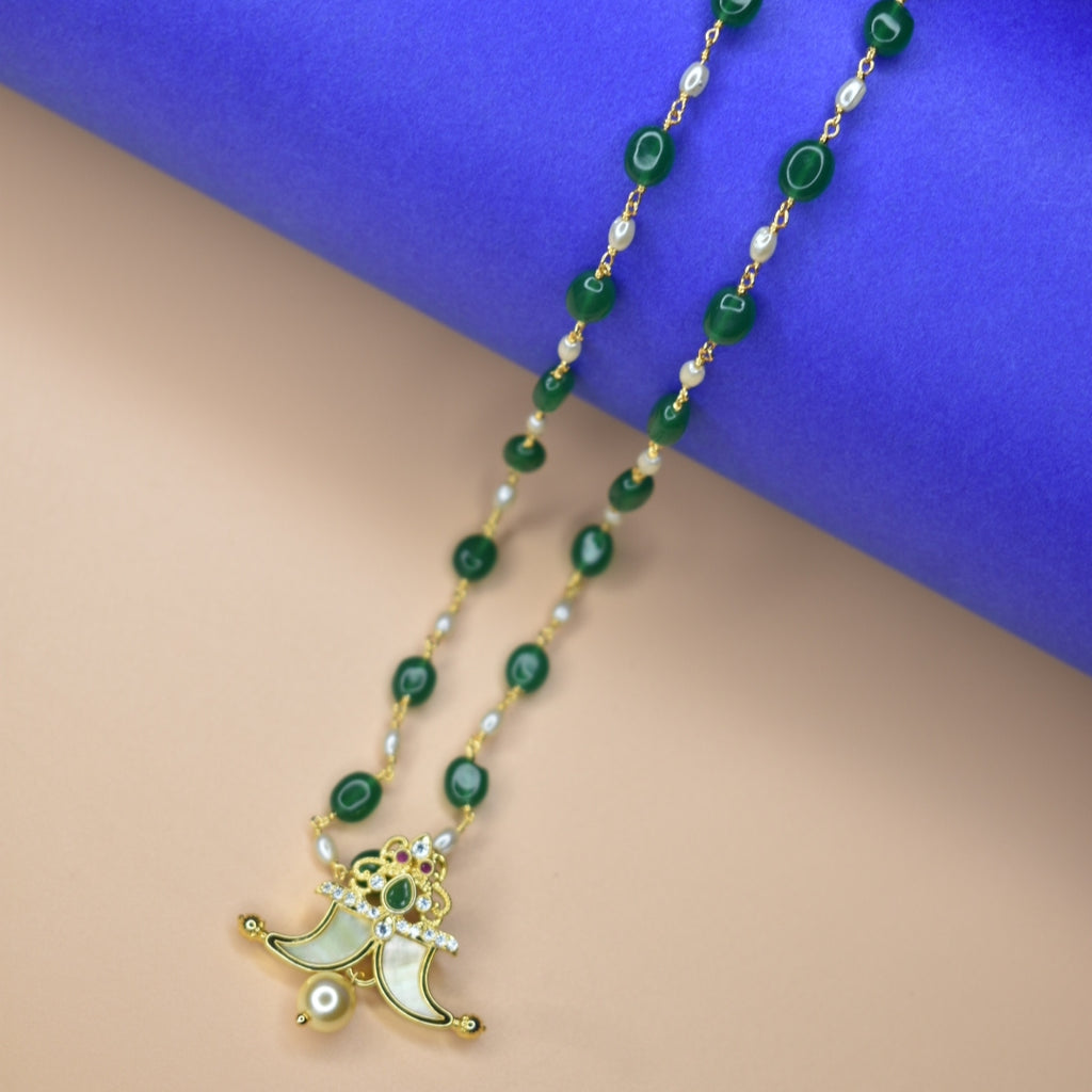 Asp PuliGoru Locket and Pearl Chain For Kids