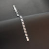 Asp Sterling Silver Zircon Cuban Link Bracelet for Men