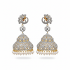 CZ Diamond Jhumka Set | Diamond| Traditional Indian Earrings