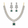 CZ Diamond Long Necklace Set – 