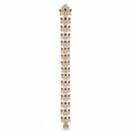 Crescent Moon CZ Ruby Bridal Jada Bila | American Diamond South Indian Hair Jewellery