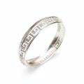 Cutting Kada Silver Bangle for Men - Size 2.10