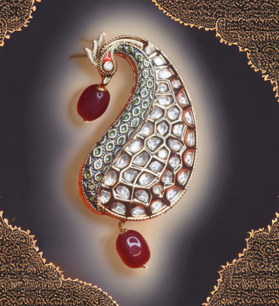 Exquisite Asp Mayur Kundan Kalangi for Groom