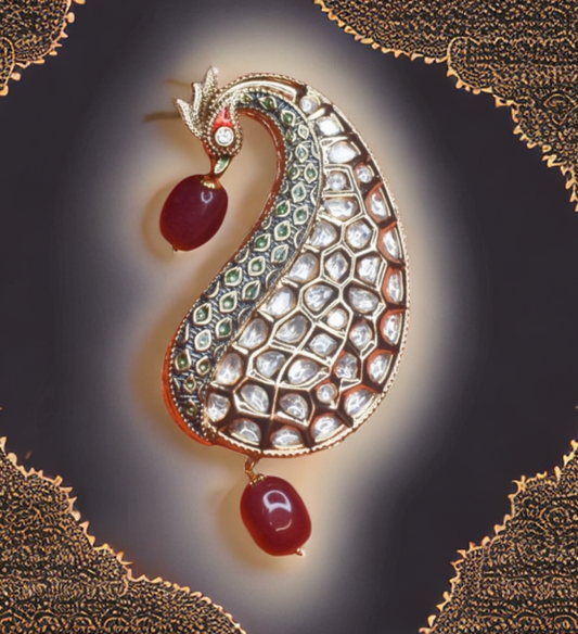 Exquisite Asp Mayur Kundan Kalangi for Groom