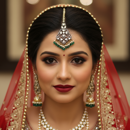 Exquisite Victorian Kundan Maang Tikka