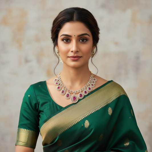 Fascinating American Diamond Necklace Set