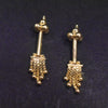 18K Gold Bugudi/Coppu Earring - 