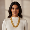 Gold Multi-Strand Coin Chain Necklace – Layered Statement Jewelry