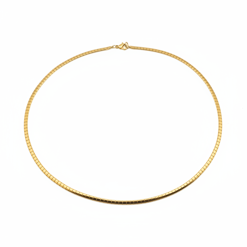 Gold Omega Necklace