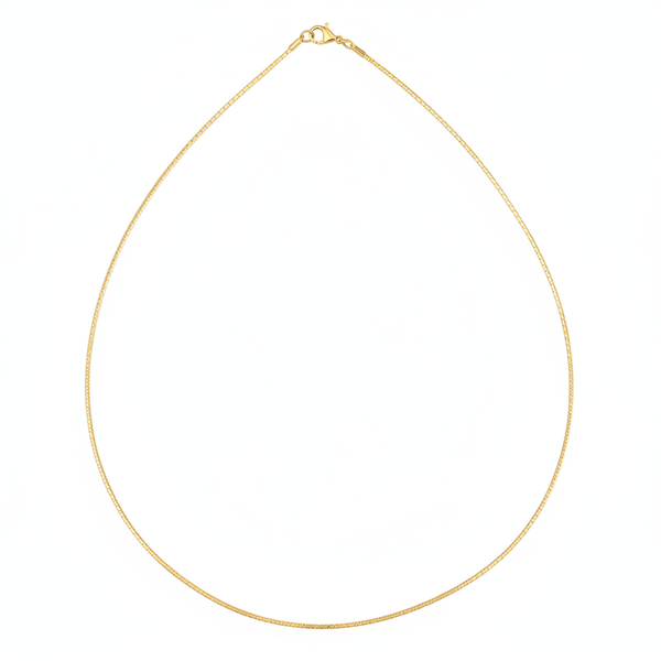 Gold Wire Chain Necklace