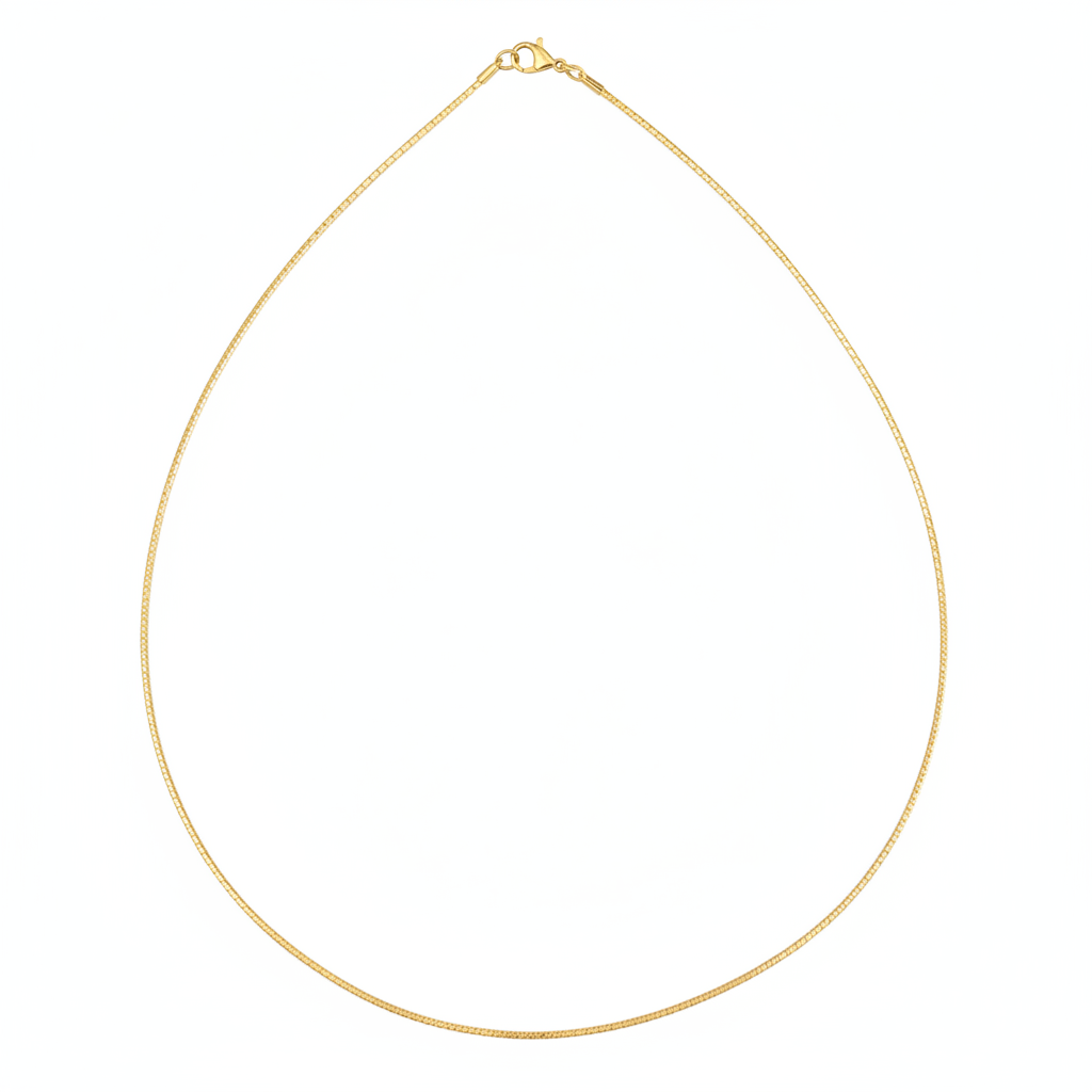 Gold Wire Chain Necklace