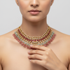 Handcrafted Pachi Kundan Choker Necklace - Traditional Indian Wedding Jewelry