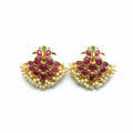 Kempu Gandabherunda Earrings - 