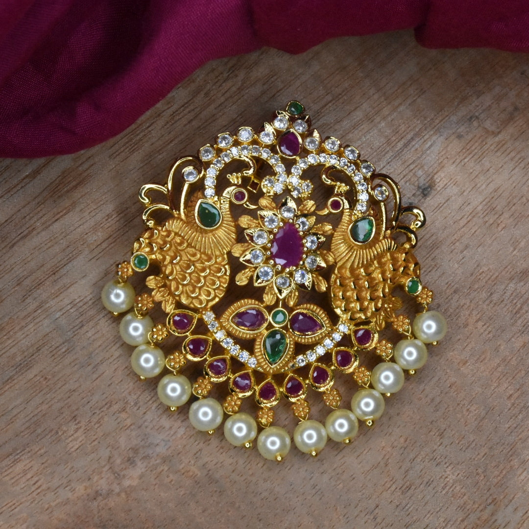 The Unforgettable Cz Peacock Pendant by ASP Fashion Jewellery