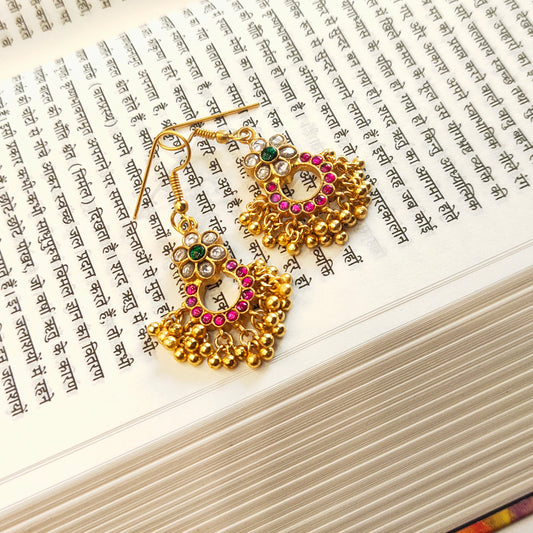 Adorn Yourself with ASP Fashion Jewellery's Exquisite Jadau Kundan Dangler Earrings