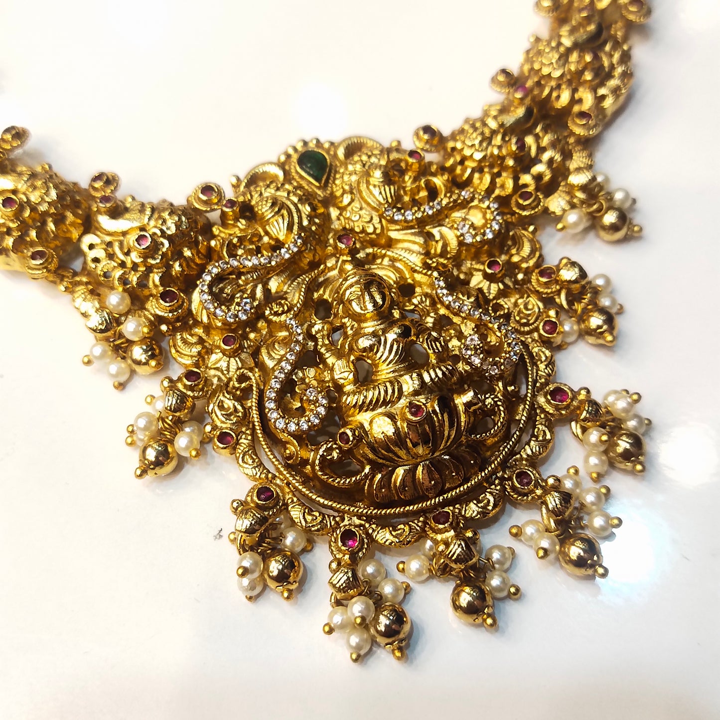 Asp Antique Gold Lakshmi Necklace