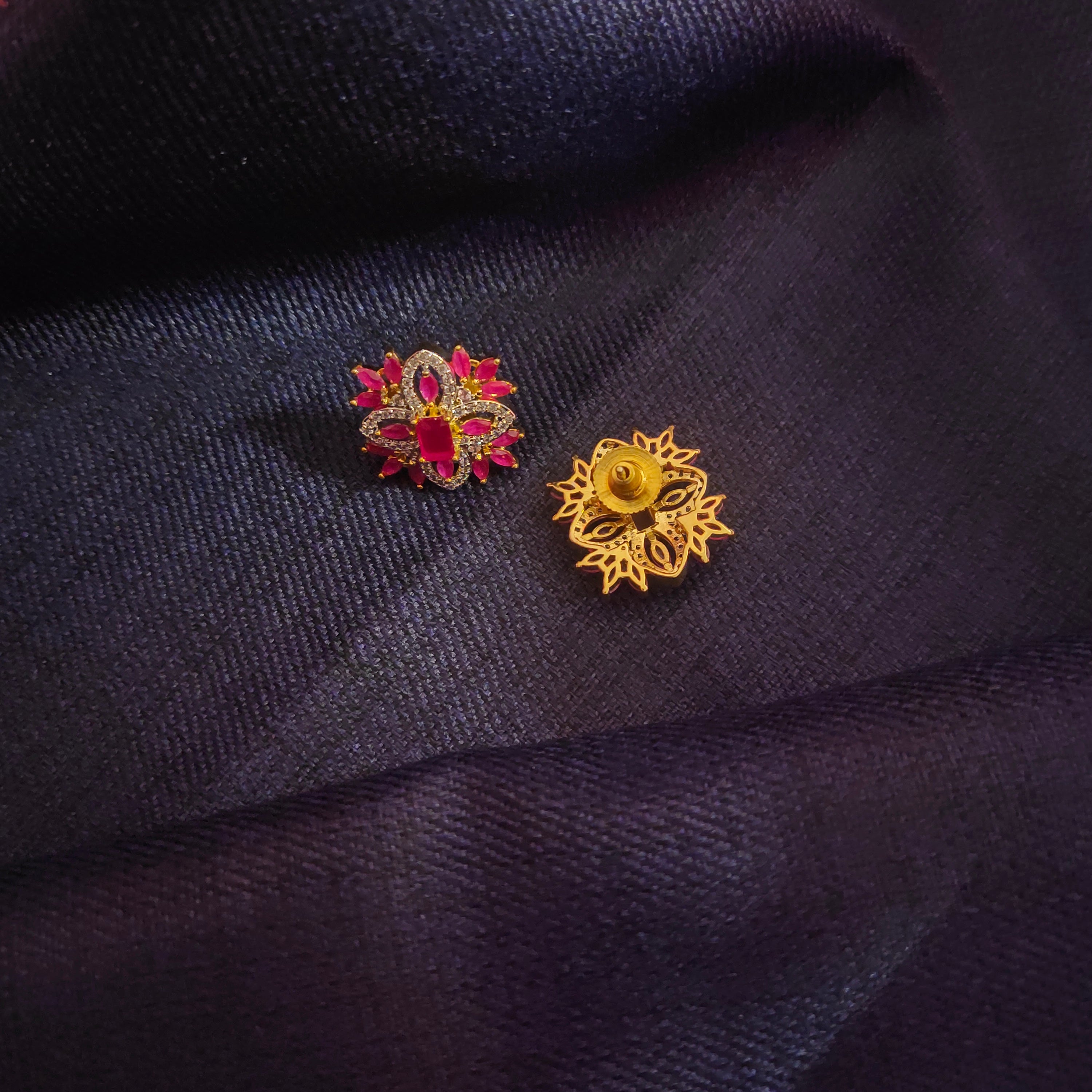 Classy American Diamond Stud Earrings - Elegant Sophisticated Jewelry