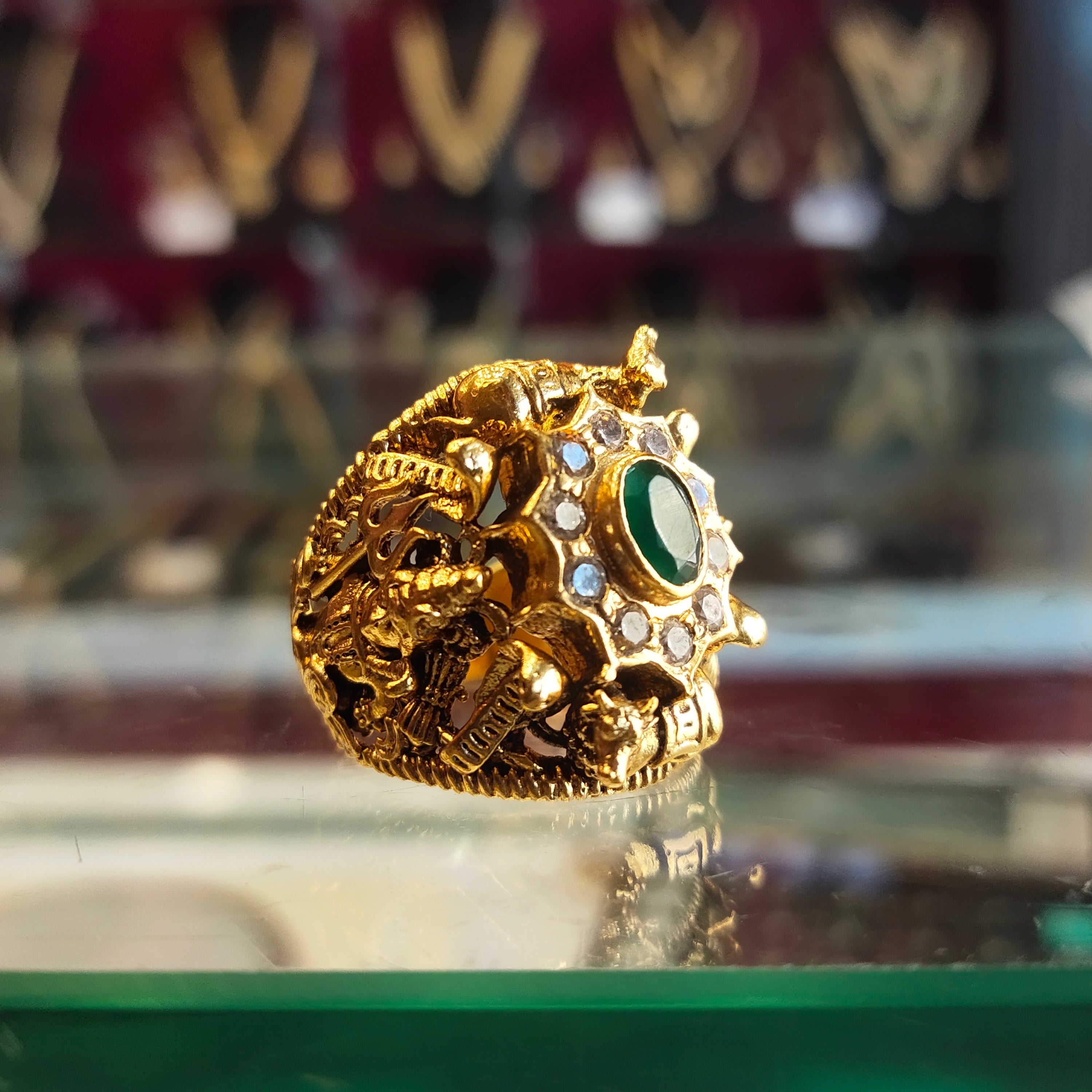 1 Gram Gold Forming Blue Stone With Diamond Fashionable Design Ring - Style  A864, Gents Gold Ring, पुरुषों की सोने की अंगूठी - Soni Fashion, Rajkot |  ID: 2849142823173