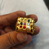 The Asp Silver Nagas Men's Navaratna Ring