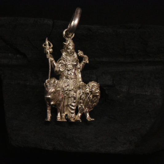 Handmade 92.5 Sterling Silver Hindu God Shiva And Shakti Ardhnarishwar Pendent