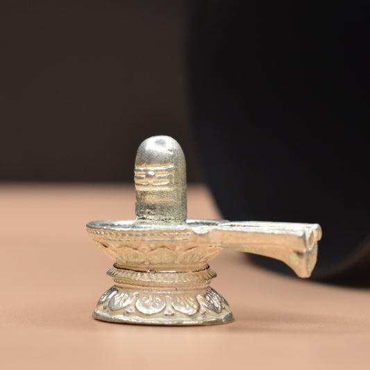 "Shine Bright: The Beauty of a Pure Silver Shiv Ling"