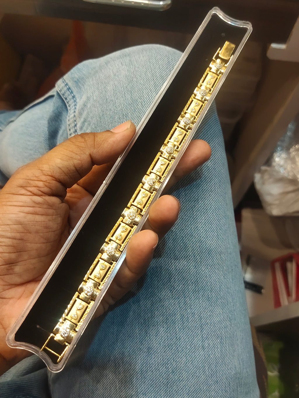 ASP 24K Gold Plated Daily Wear Men's Bracelet - Fashion Jewelry