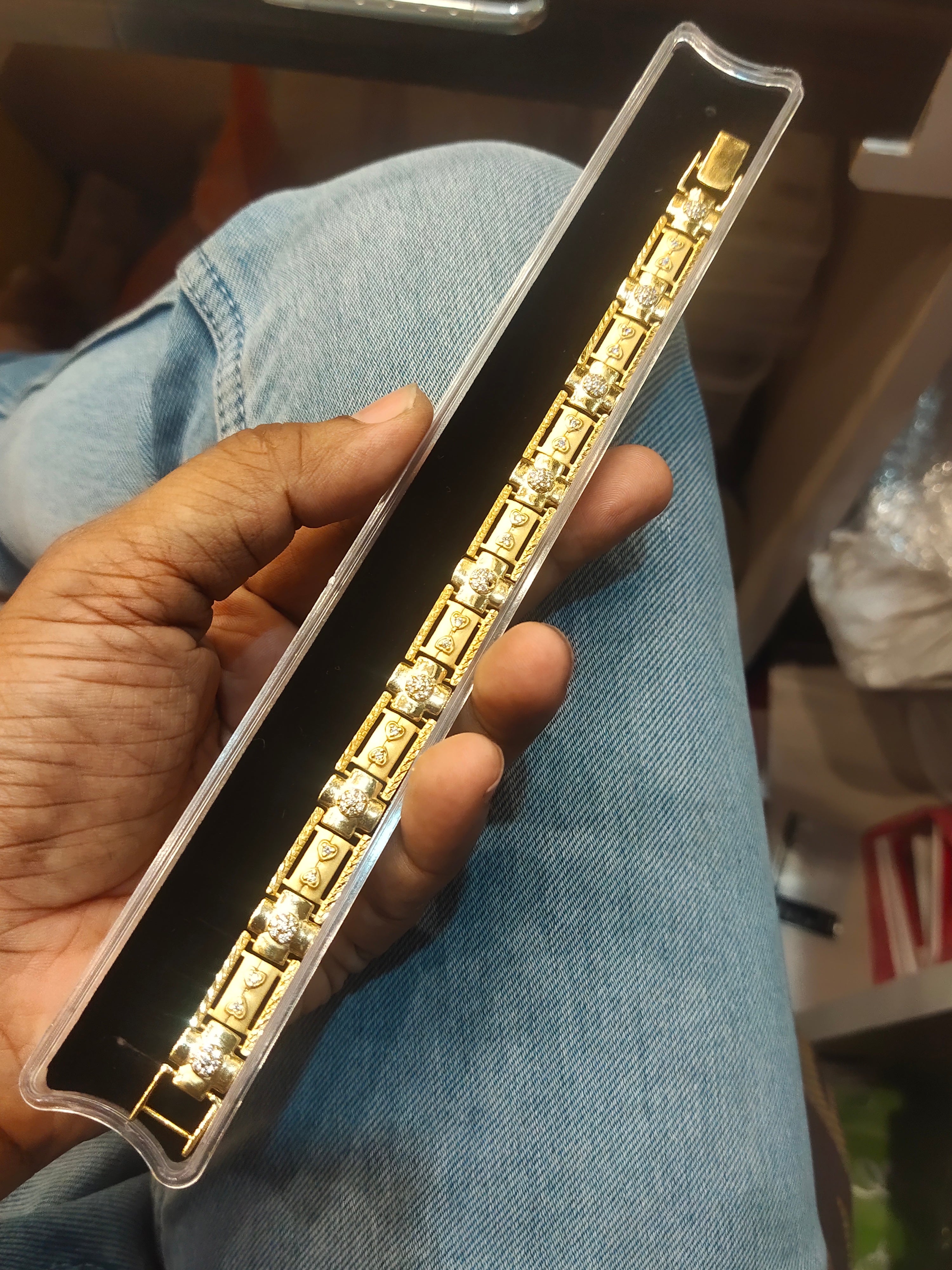 ASP 24K Gold Plated Daily Wear Men's Bracelet - Fashion Jewelry