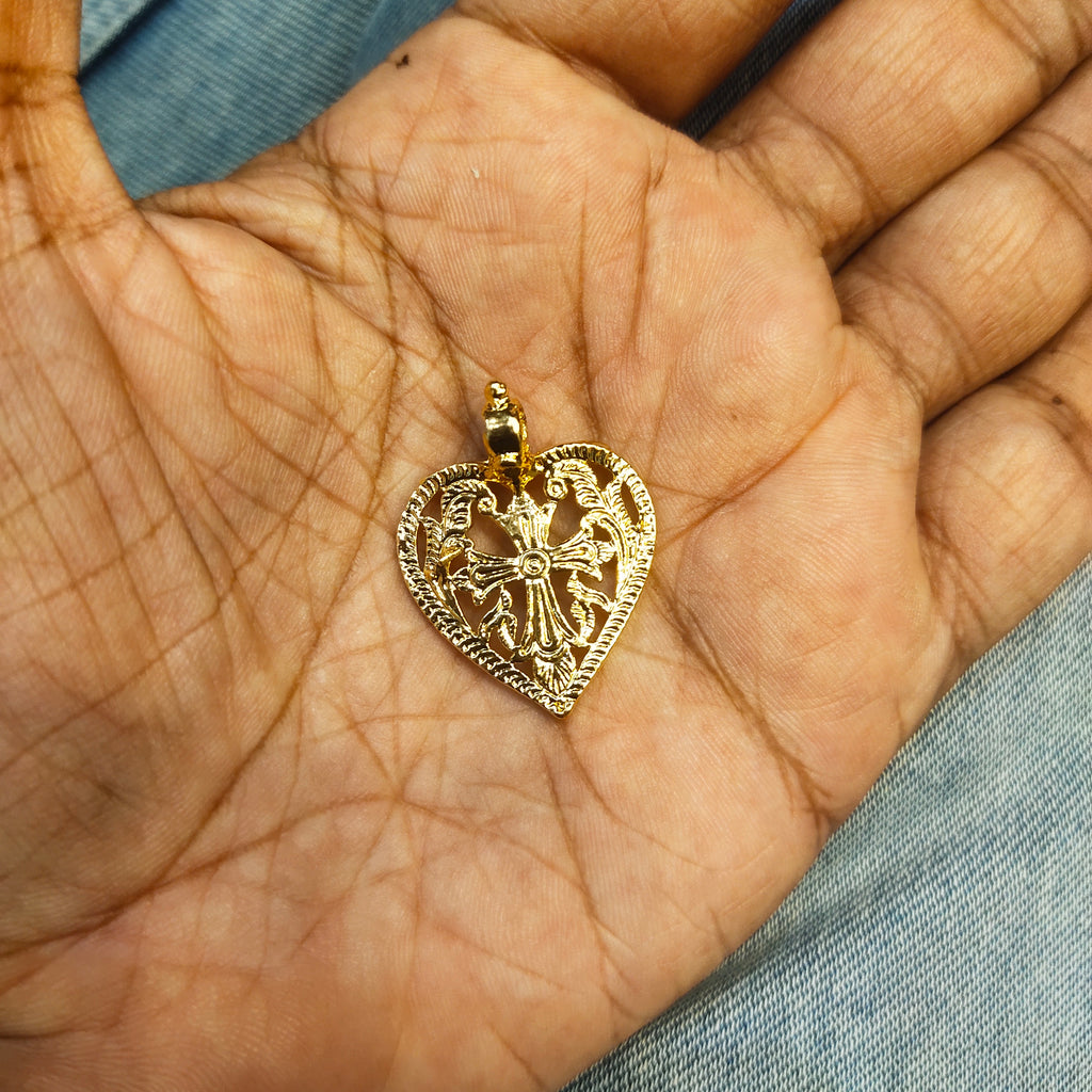 Exquisite 24K Gold Plated Christian Thali Pendant - Gilded Grace by Asp Fashion Jewellery