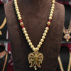 Asp Antique Narsimha Swami Puligoru Pendant Adorned with Pearls Chain For Gents