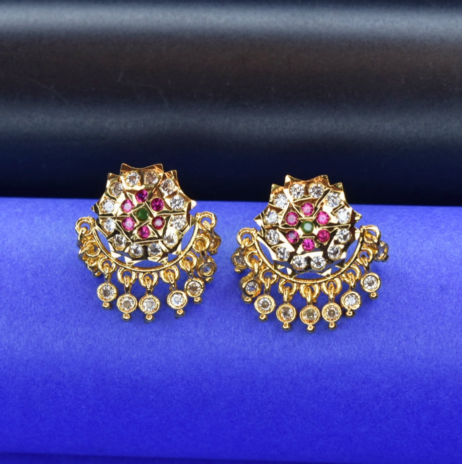 Panchloha Kammalu Stud Earrings - Shine Bright Traditional Jewelry