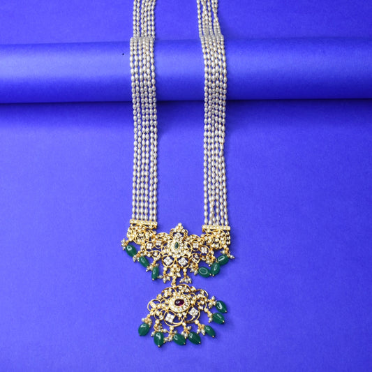 Enhance Your Style With Rice Pearl CZ Rani Haar Set From Asp Fashion Jewellery